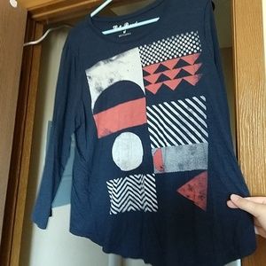 Lucky Brand 3/4 Sleeve Top